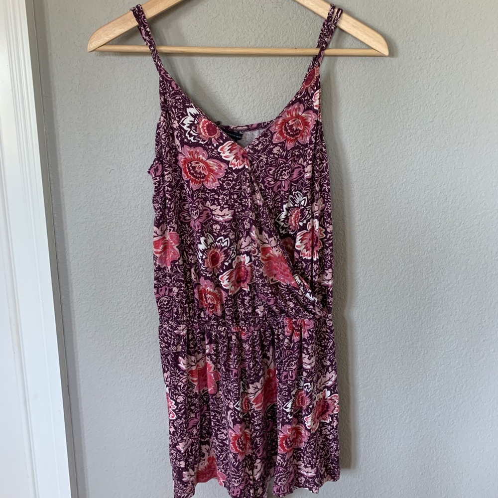 American Eagle Floral Romper